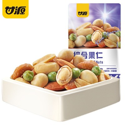 甘源综合果仁每日坚果零食特产小包装花生核桃仁青豌豆扁桃仁混合 1份图3
