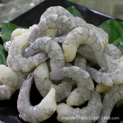 厂家直供新鲜南美白对虾青虾仁剥虾肉去壳去虾线虾仁肉批发多规格 2件图3