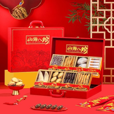 【现货代发】山海八珍年货送礼批发团购海参鲍鱼滋补礼盒源头工厂 1盒图3