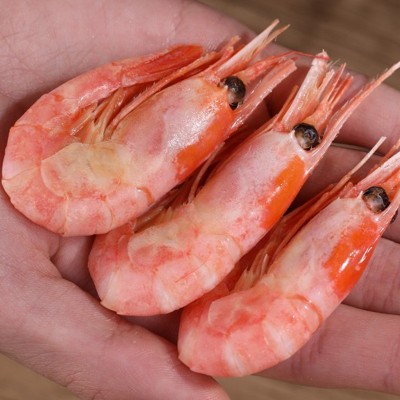 北极甜虾头籽甜虾批发腹籽甜虾北极甜虾刺身北极熊甜虾海鲜 2盒