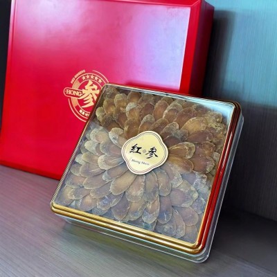 新品红参片礼盒套装长白山红参切片节日送礼滋补礼品现货批发即食 2盒图2