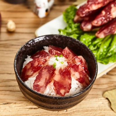 广式腊肉腊肠礼盒装广东特产风干猪肉肠广式腊肠年货送礼腊味礼盒 2盒图3