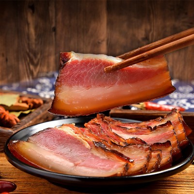 重庆烟熏抽骨五花散装餐饮电商柏树枝熏腊肉批发2斤自制土猪肉 2千克