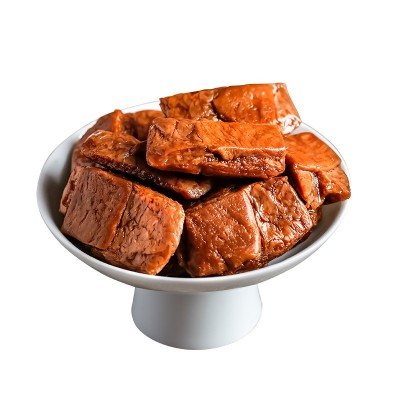 网红零食烤肉豆干 夹肉豆腐干制品小包五香香辣休闲豆脯5斤装批发 20件图5