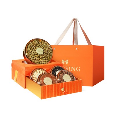 杞里香340g双层5拼礼盒-B 石斛西洋参段黑枸杞鹿茸红参片组合礼盒 1盒图5