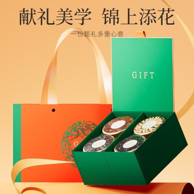 杞里香340g双层繁华5拼礼盒-B 石斛西洋参段黑枸杞组合礼盒鹿茸片 1盒图2