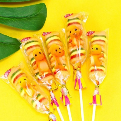 金稻谷28克串烧汉堡橡皮糖软糖创意网红糖果超市零售儿童零食 1盒图3