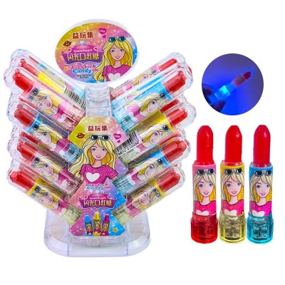 儿童闪光烁口红糖电光口红糖水果味硬糖唇膏造型创意糖玩一件代发 1盒图5