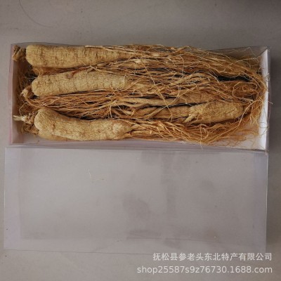 东北长白山生晒参鲜干人参干货整枝白参特产泡酒炖煲汤滋补 1盒图5