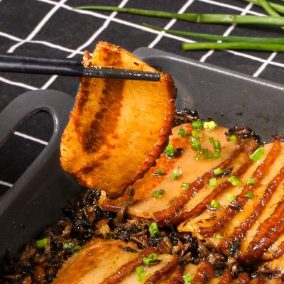 聪厨2kg梅菜扣肉大袋加热即食虎皮五花肉饭店半成品菜预制方便菜 1份图4