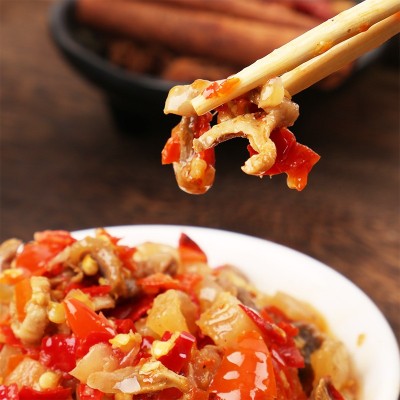 下饭菜泡菜酸辣鸡杂湖南产香辣菜罐装拌饭酱酸萝卜榨菜即食批发 2瓶图4
