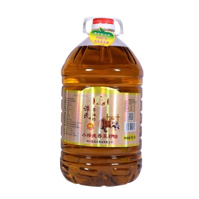批发谭小平香菜籽油12.5L桶商用家用食用油餐饮直供压榨非转基因 2桶图5