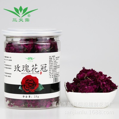 三尖露平阴玫瑰花冠王玫瑰花草茶直销批发 2罐图5