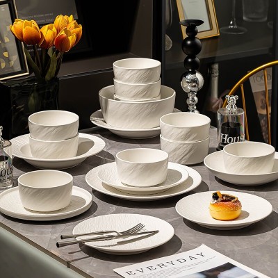 纯色釉下彩陶瓷餐具碗碟套装家用好看的盘子碗欧式风2024新款餐具 1件图2