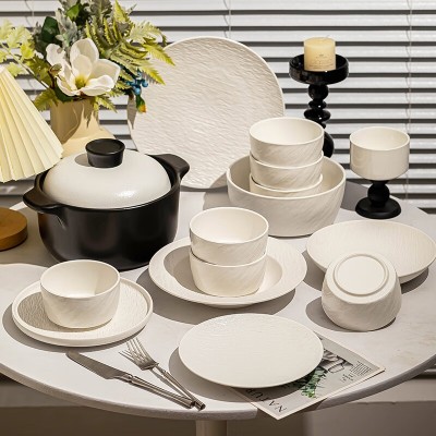 纯色釉下彩陶瓷餐具碗碟套装家用好看的盘子碗欧式风2024新款餐具 1件图3