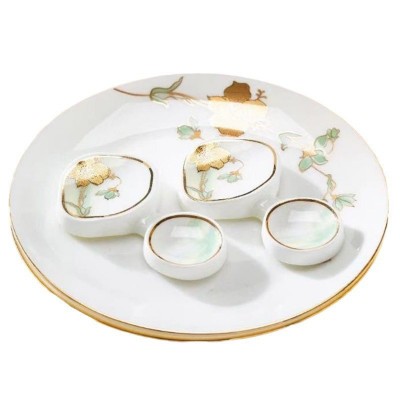 碗碟盘套装家用高端陶瓷碗盘碗筷面碗全套景德镇骨瓷礼品餐具批发 1套图5