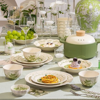 小清新ins风碗碟套装家用好看碗2025新款陶瓷饭碗盘子餐具釉下彩 1件图3