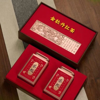 金牡丹花香红茶礼盒装蜜桃香小种耐泡产地发自饮送礼一件代发直播 1盒图2