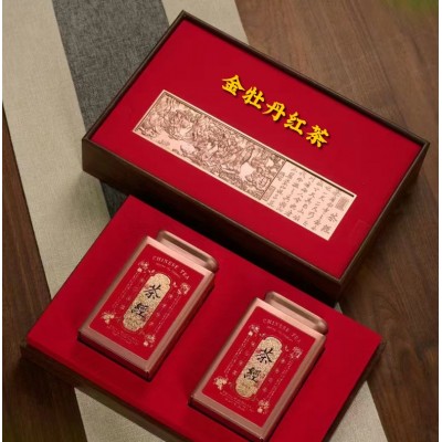金牡丹花香红茶礼盒装蜜桃香小种耐泡产地发自饮送礼一件代发直播 1盒图5
