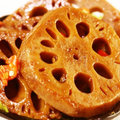 厂家批发锁鲜装香辣卤味熟食零食辣卤莲藕   2盒图3